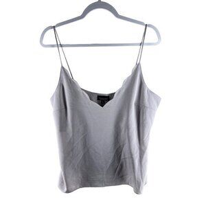 Topshop Womens Tops Size 12 Chiffon Scalloped‎ Neckline Tank